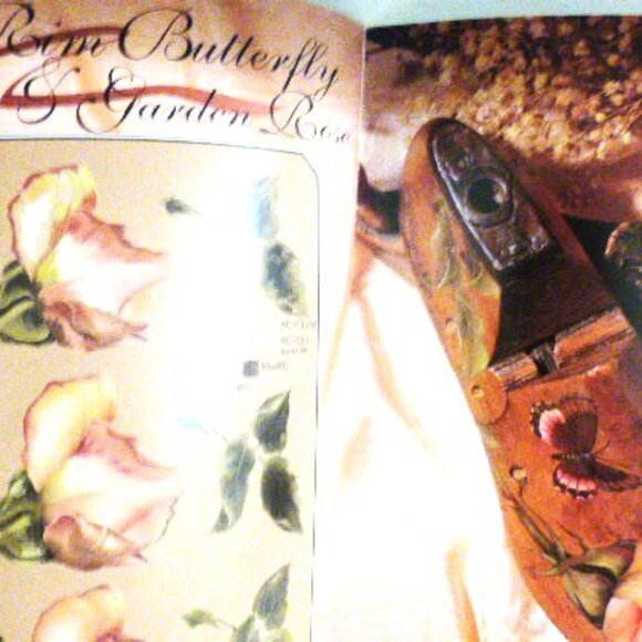Craft Magazine BUTTERFLIES in my GARDEN Sherry Nelson Hand Painted Bird Flowers - Picture 6 of 6